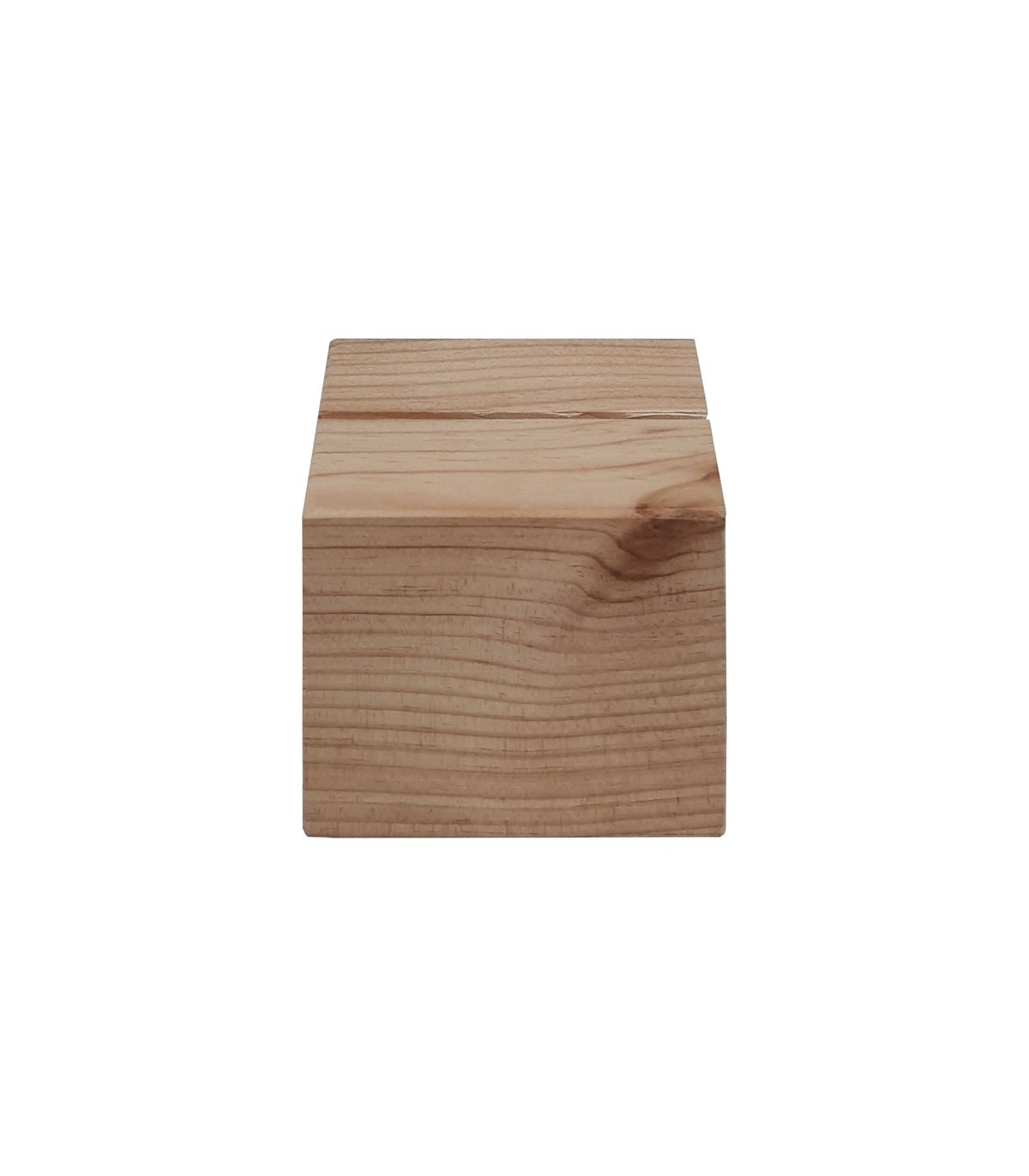 Bloc en bois massif - 20 x 20 x 20 cm - Lot de 3 supports en bois 