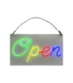 Enseigne lumineuse LED intérieur "Open" en plexi - Fabrication française