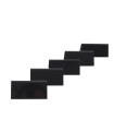 Chevalet de table en PVC noir de dimensions 10 x 5 cm - Lot de 5