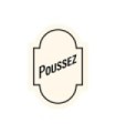 Adhésif repositionnable "Poussez" format A6 (fond blanc)