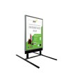 Panneau en bois sur ressorts avec porte affiche alu format A1 - Dimensions 110 x 63 cm