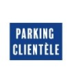 Sticker autocollant "PARKING CLIENTÈLE"