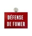 Panneau PVC "DÉFENSE DE FUMER" avec fixation ventouse